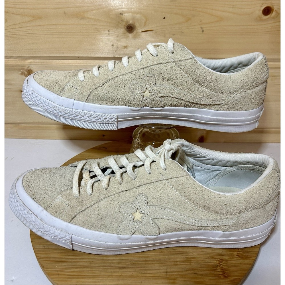 Converse One Star Ox x Golf Le Fleur Vanilla Mens Size 12 Tyler the Creator EUC